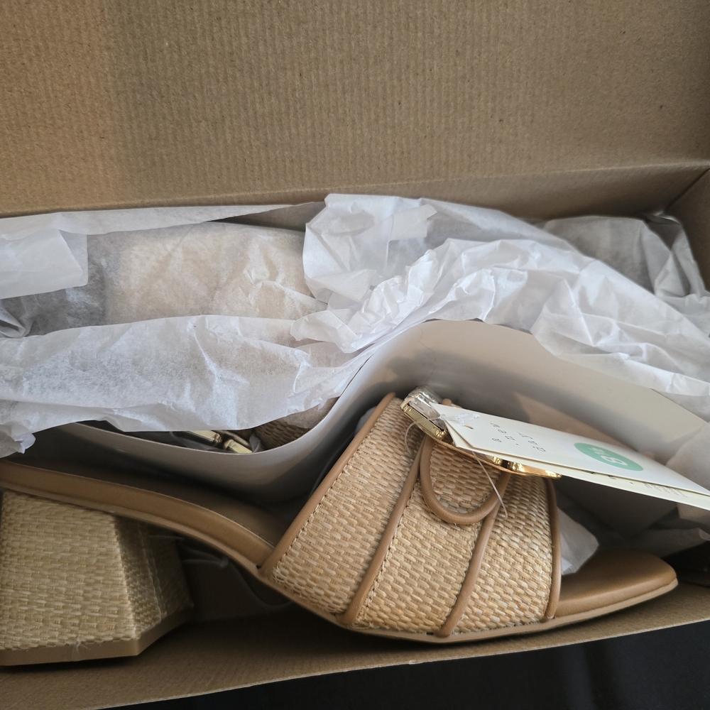 A New Day Women's Tan Slide Sandals - Picture 6 of 7